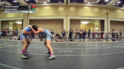 132 lbs Consi Of 32 #2 - Kohen Sanders, MAW Wrestling Academy vs Ethan Calvan, Too Much Mana