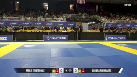 Amelia Lynn Thomas vs Sabrina Maya Harriz 2026 Pan Kids Jiu-Jitsu IBJJF Championship