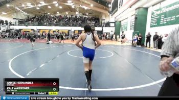 119 lbs Semifinal - Kali Waggoner, Tri- Valley vs Anyse Hernandez, Syringa