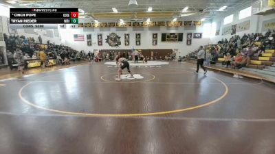 120 lbs Cons. Semi - Cinch Pope, Cokeville vs Tryan Rieder, Wind River