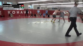 285 lbs Champ. Round 2 - Raymond Hughes, St. Ambrose University vs Clayton Clark, Simpson