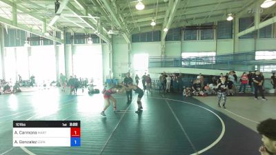 101 lbs 5th Place - Alessandra Carmona, Martinez Grapplers vs Amira Gonzalez, Espana Wrestling