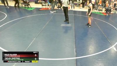 150 lbs Quarterfinal - Trevin Gneiting, Riverton Wolf Pack Wrestling vs Miles Blaser, Wasatch Wrestling Club