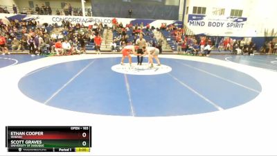 165 lbs Cons. Round 2 - Ethan Cooper, Wabash vs Scott Graves, University Of Dubuque