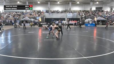 Girls 152 lbs Champ. Round 1 - Sawyer Ward, Science Hill High School Girls vs Maysa Opoka, Livingston Academy Girls