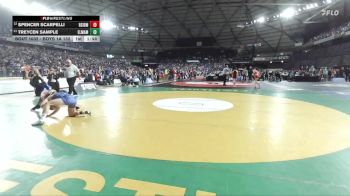 Boys 1A 132 lbs Champ. Round 1 - Treycen Sample, Elma vs Spencer Scarpelli, Riverside