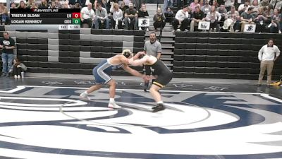 157 lbs Semis & 3rd Wb (16 Team) - Logan Kennedy, Cook vs Tristan Sloan, East Jackson HS