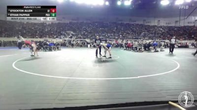 B6A-132 lbs Quarterfinal - Ethan Pappan, Ponca City vs Stockton Allen, Stillwater