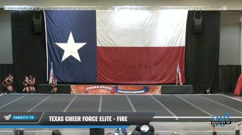 Texas Cheer Force Elite - FIRE [2021 L1 Youth - D2 - Small Day 2] 2021 ACP Power Dance Nationals & TX State Championship