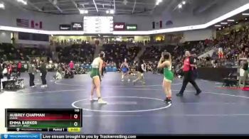 145 lbs Cons. Round 7 - Aubrey Chapman, Osage vs Emma Barker, Iowa City, West