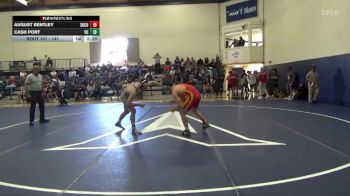 141 lbs Cons. Round 2 - August Bentley, Skyline College vs Cash Port, Vanguard
