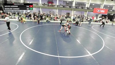 16U Girls - 115 lbs Cons. Round 2 - Jaylyn Lazzerini, Team Tulsa Wrestling Club vs Madeline Cornish, Riverhawk Wrestling Club