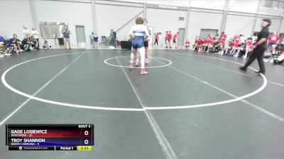 165 lbs Round 1 (16 Team) - Gage Losiewicz, Wisconsin vs Troy Shannon, North Carolina