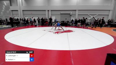 120 lbs Consi Of 16 #1 - Kaine Letsinger, Tn vs Aymane Askari, Va