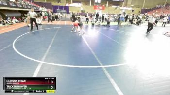 126 lbs Champ. Round 2 - Tucker Bowen, Team Idaho Wrestling Club vs Hudson Cisar, South Dakota