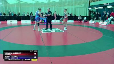 72 kg Round 3 - Shauna Kuebeck, Brock WC vs Faith Telford, London-Western WC