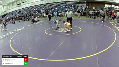 14U Boys - 84 lbs Cons. Round 2 - Caleb Shipman, Young Guns Nashville Wrestling vs Rudy Everin, Middletown Youth Wrestling Club