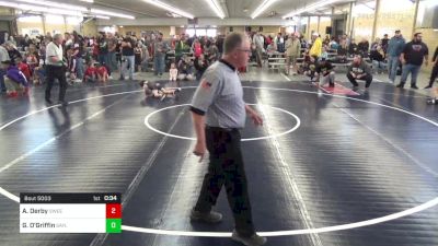 M 58 lbs Round Of 32 - Anderson Derby, Sweet Valley vs Gage O'Griffin, Saylorsburg