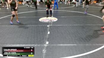 136 lbs Semifinal - Jose Da Costa, Summerville Takedown Club vs Cullen Spence, Palmetto State Wrestling Academy