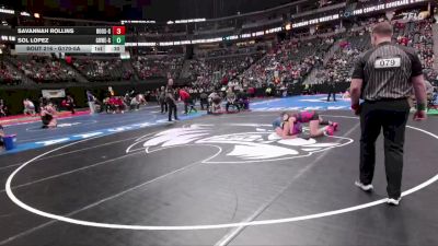 G170-5A Cons. Round 1 - Savannah Rollins, Roosevelt High School Girls vs Sol Lopez, Greeley West Girls