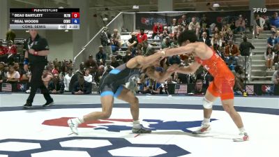 65 lbs Cons. Semis - Beau Bartlett, NLWC/TMWC vs Real Woods, Cliff Keen Wrestling Club