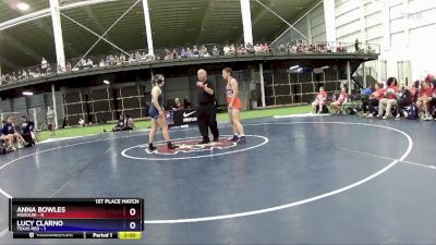 118 lbs Placement Matches (8 Team) - Anna Bowles, Missouri vs Lucy Clarno, Texas Red