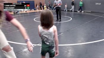 45 lbs Champ. Round 1 - Jace Gilbert, Declo Stingers vs Cobie Cottom, Burley Bobcat Wrestling