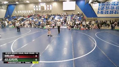 115 lbs Cons. Round 2 - Ames Neff, Timpanogos Wrestling vs Ace Schriver, Davis Wrestling Club