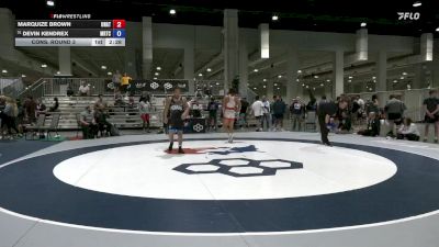 86 lbs Cons. Round 3 - Marquize Brown, Unattached vs Devin Kendrex, Midwest Regional Training Center