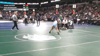 115 lbs Consi Of 16 #2 - Eliana Salazar, Santa Ana (SS) vs Suri Bettencourt, Ernest Righetti (CS)