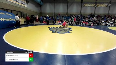 163 lbs Consi Of 8 #1 - Payne Perkins, Oakdale vs Jakeb Snyder, Bixby (OK)