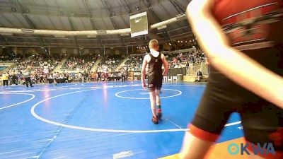 85 lbs Round Of 16 - Parker Oliver, Weatherford Youth Wrestling vs Korbyn Johnson, Hilldale Youth Wrestling Club