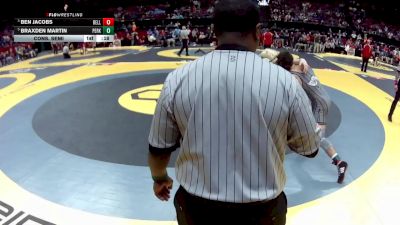 D2-144 lbs Cons. Semi - Braxden Martin, Perkins vs Ben Jacobs, Bellevue