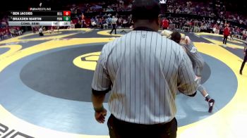 D2-144 lbs Cons. Semi - Braxden Martin, Perkins vs Ben Jacobs, Bellevue