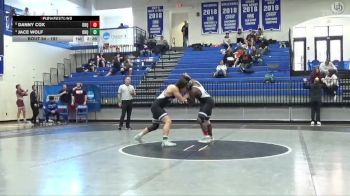 197 lbs Quarterfinal - Danny Cox, University Of Dubuque vs Jace Wolf, University Of Dubuque