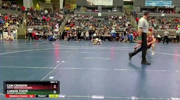 95 lbs Cons. Round 4 - Carson Foote, Midwest Destroyers vs Cain Crosson, Sebolt Wrestling Academy