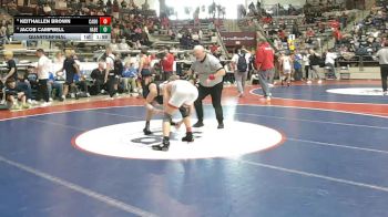 6A 138 lbs Quarterfinal - Keithallen Brown, Cabot vs Jacob Campbell, Har-Ber