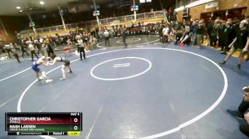 106 lbs Champ. Round 1 - Christopher Garcia, Othello vs Nash Larsen, Coeur D`Alene High School