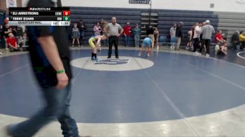 90 lbs Quarterfinal - Trent Evans, Raft River Wrestling vs Eli Armstrong, East Idaho Elite Wrestling Club