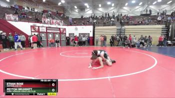 113 lbs Semifinal - Ethan Rose, Switzerland Co vs Peyton Brummitt, Perry Meridian Wrestling Club