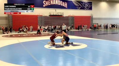 174 lbs Semifinal - Tyler-Nicholas Ritz, Shenandoah University vs Luke Thomas, Alvernia University