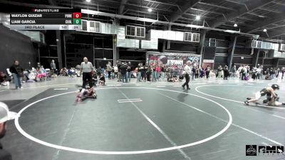 43 lbs 3rd Place - Waylon Guizar, Powerline WC vs Liam Garcia, Coolidge