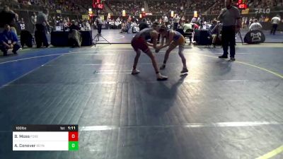 100 lbs Consy 1 - Brayden Moss, Forest Hills vs Aiden Conover, Reynolds