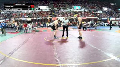 A - 285 lbs Cons. Round 2 - Trey Daly, Lockwood (Billings) vs Waylon Schieffer, Sidney / Fairview