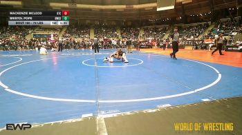 78 lbs Semifinal - Mackenzie McLeod, Bison Takedown Club vs Bristol Pope, Bulldawg Wrestling Club