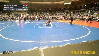 78 lbs Semifinal - Mackenzie McLeod, Bison Takedown Club vs Bristol Pope, Bulldawg Wrestling Club