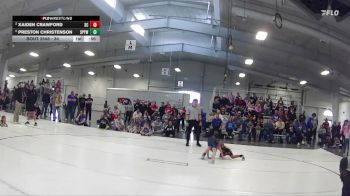 34 lbs Cons. Semi - Preston Christenson, St Paul Youth Wrestling vs Xaiden Crawford, Sherman Challengers