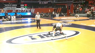 2A 120 lbs Cons. Round 1 - Dalton St. Angelo, Mt. Vernon (H.S.) vs Harrison Brown, Oak Park (Fenwick)