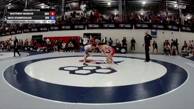 74 kg Champ. Round 2 - Matthew Bianchi, Arkansas Regional Training Center vs Nick Stampoulos, Mat-Town RTC