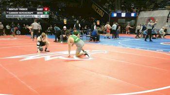 157 Class 3 lbs Champ. Round 1 - Bentley Treece, Vianney vs Cannon Hutchcraft, Smithville